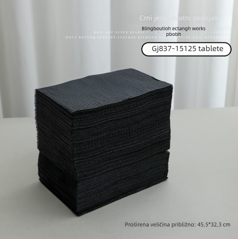 Jednokratna podloga za stol za manikuru, plastična, osnovno pakiranje, 1 kom, opće korištenje