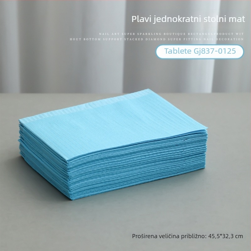 Jednokratna podloga za stol za manikuru, plastična, osnovno pakiranje, 1 kom, opće korištenje