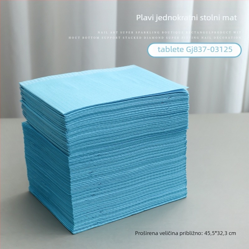 Jednokratna podloga za stol za manikuru, plastična, osnovno pakiranje, 1 kom, opće korištenje