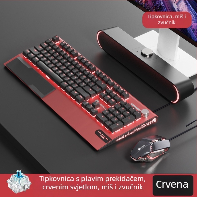 K1000 mehanička tipkovnica, 104 tipke, žičana veza, RGB pozadinsko osvjetljenje, metalno kućište, 1,5 m kabel.