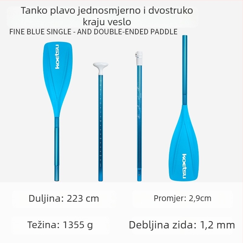 Koetsu napuhljivi SUP daska s kajakom veslom — karbonska vlakna + staklena vlakna, univerzalna uporaba, surf daska