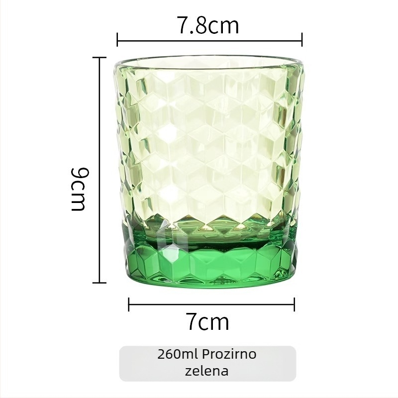 PC čašica za četkicu za zube, debela, otporna na padove, prozirna, lagani luksuz za parove