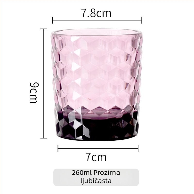 PC čašica za četkicu za zube, debela, otporna na padove, prozirna, lagani luksuz za parove