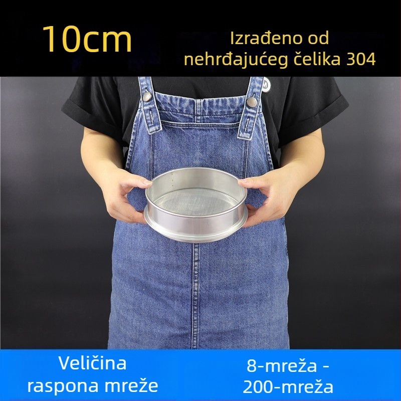 Sitko za brašno od 304 nehrđajućeg čelika s finom mrežom – za brašno, rižu, sezam i sojino mlijeko
