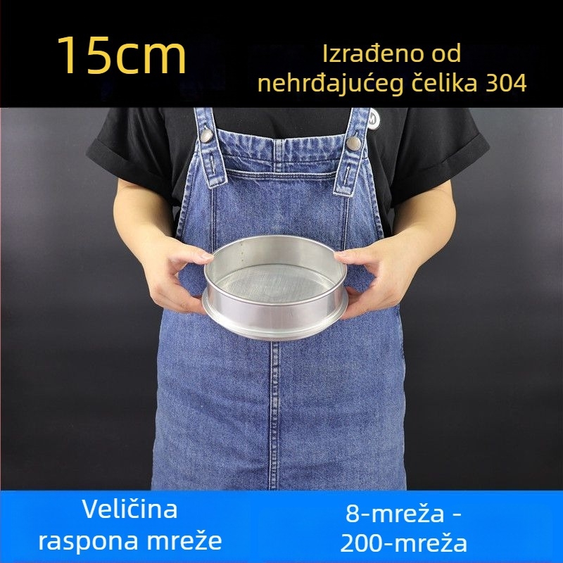 Sitko za brašno od 304 nehrđajućeg čelika s finom mrežom – za brašno, rižu, sezam i sojino mlijeko