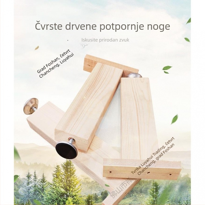 Drvene ojačane potporne noge za krevet, podesiva visina, visoka nosivost, potpora donje grede kreveta, model 18, stil Novi kineski stil, šifra Hnwth54a