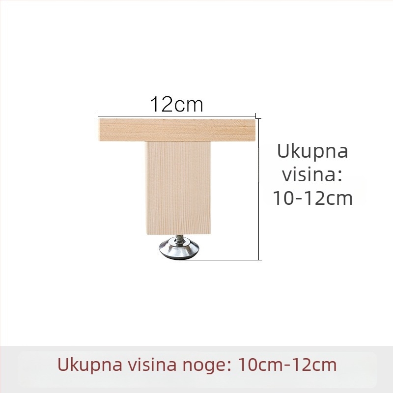 Drvene ojačane potporne noge za krevet, podesiva visina, visoka nosivost, potpora donje grede kreveta, model 18, stil Novi kineski stil, šifra Hnwth54a
