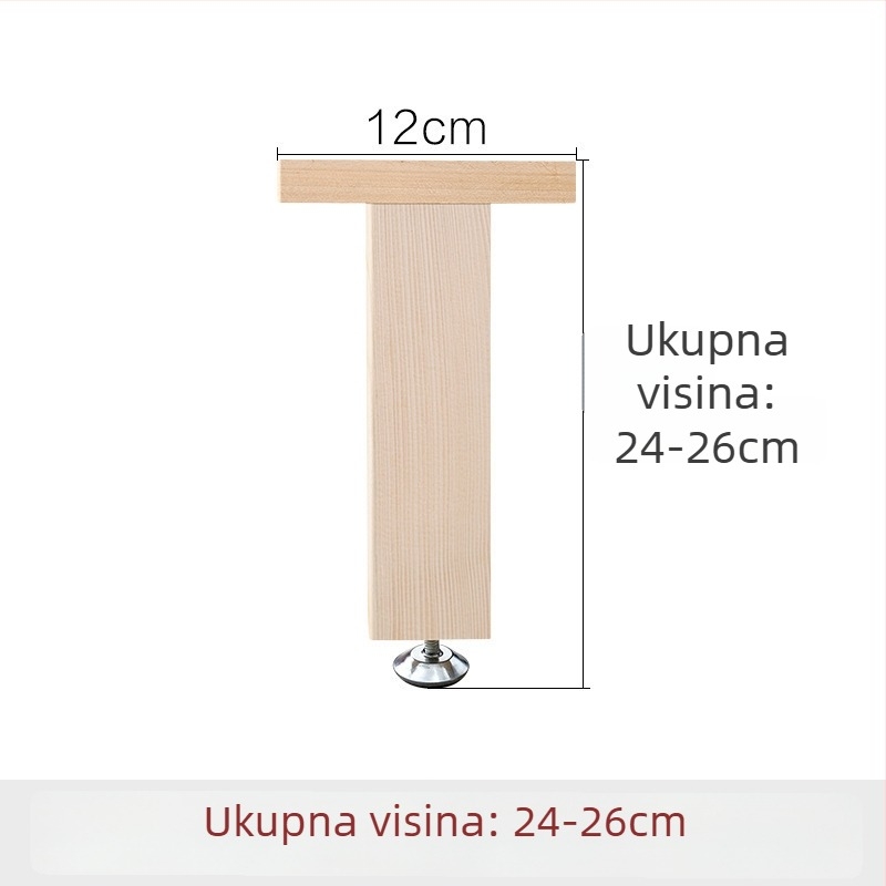 Drvene ojačane potporne noge za krevet, podesiva visina, visoka nosivost, potpora donje grede kreveta, model 18, stil Novi kineski stil, šifra Hnwth54a