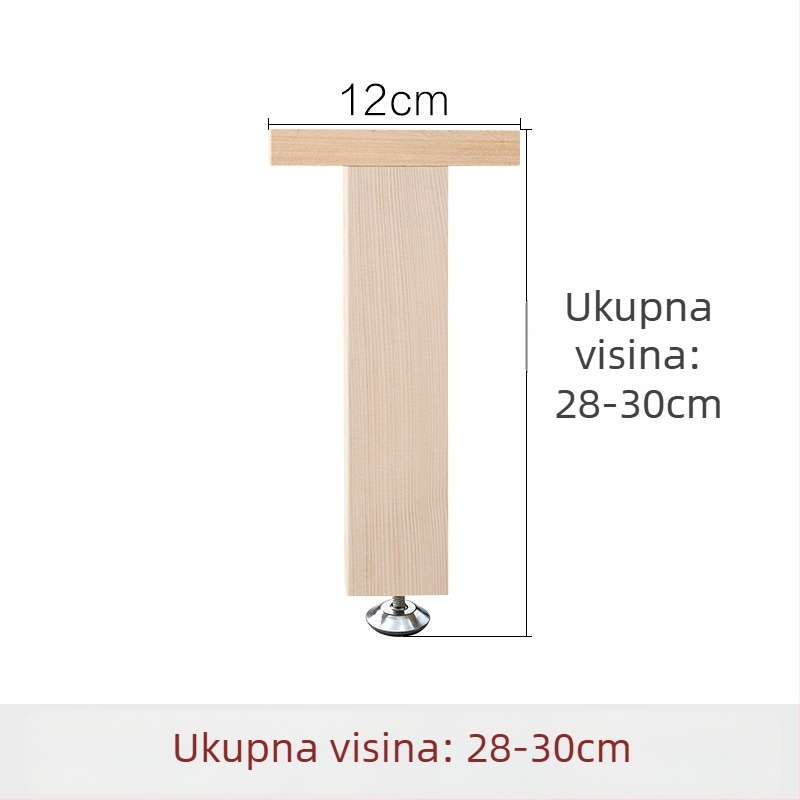 Drvene ojačane potporne noge za krevet, podesiva visina, visoka nosivost, potpora donje grede kreveta, model 18, stil Novi kineski stil, šifra Hnwth54a