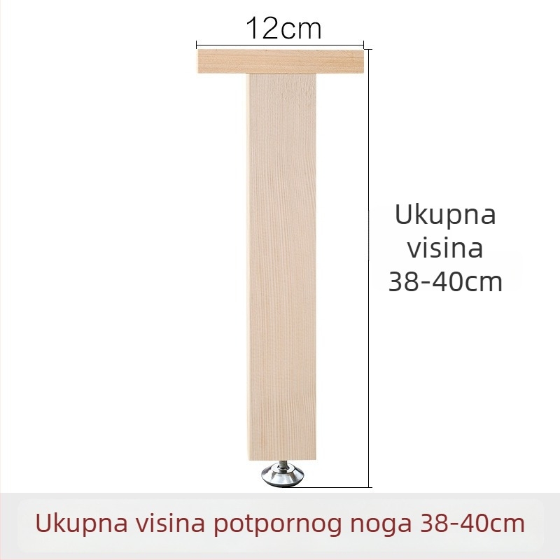 Drvene ojačane potporne noge za krevet, podesiva visina, visoka nosivost, potpora donje grede kreveta, model 18, stil Novi kineski stil, šifra Hnwth54a