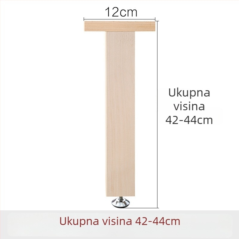 Drvene ojačane potporne noge za krevet, podesiva visina, visoka nosivost, potpora donje grede kreveta, model 18, stil Novi kineski stil, šifra Hnwth54a
