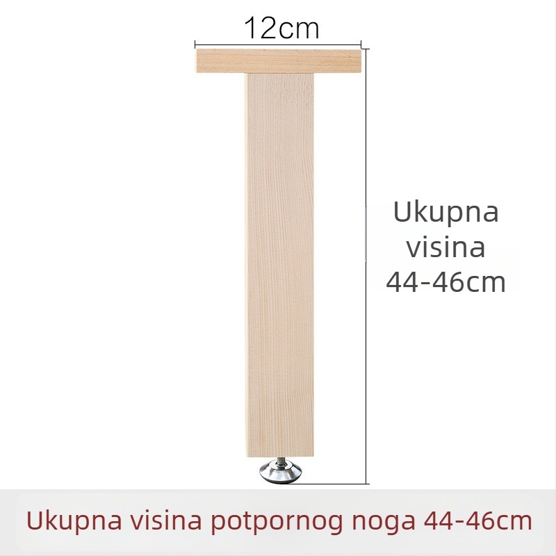 Drvene ojačane potporne noge za krevet, podesiva visina, visoka nosivost, potpora donje grede kreveta, model 18, stil Novi kineski stil, šifra Hnwth54a