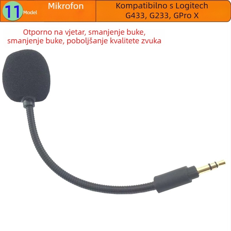 Gaming mikrofon M1 – usmjeravanje tipa pištola, raspon frekvencija 20 Hz–20 kHz, SNR < 60 dB, izdano 2023.
