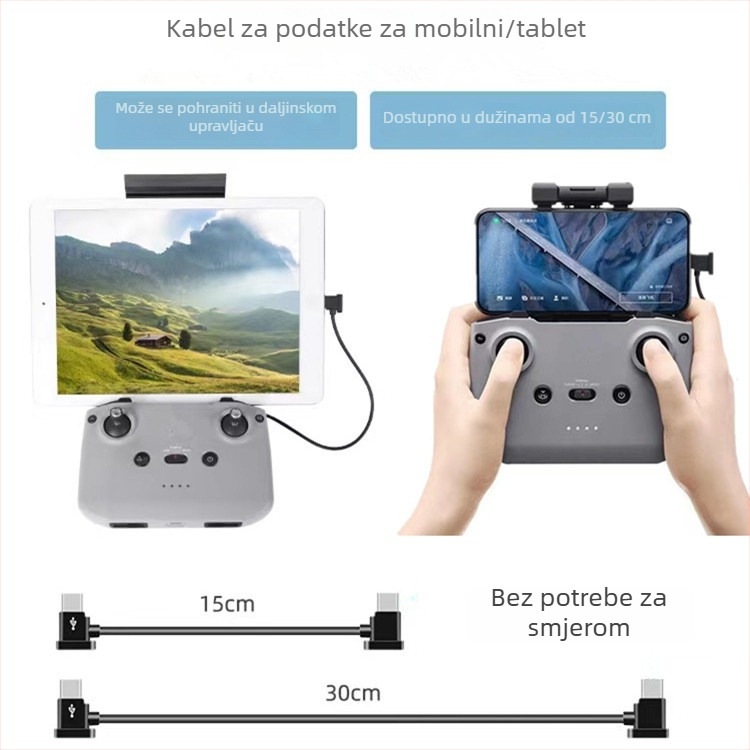 Dron USB-C spojni kabel – Type-C sučelje, neutralna marka