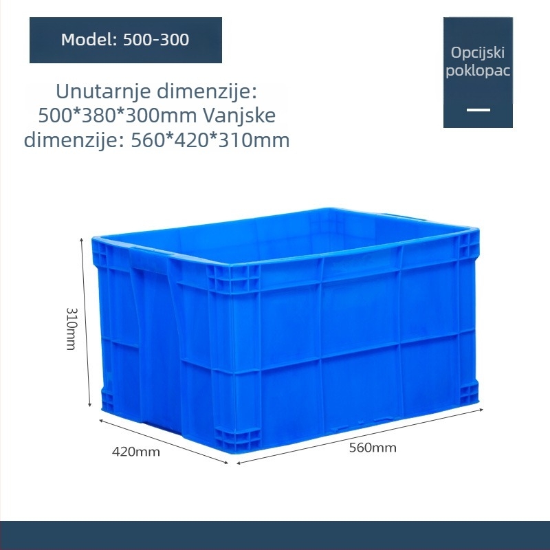 Kutija za pohranu s poklopcem, plastična, model QG-001, za automobil, kapacitet 1 L, mogućnost tiskanja logotipa
