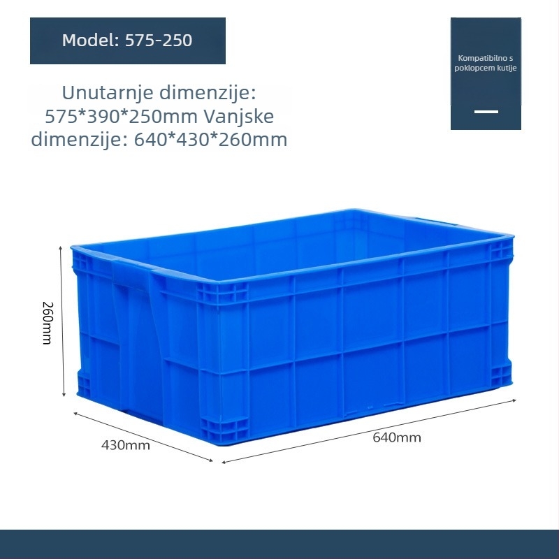 Kutija za pohranu s poklopcem, plastična, model QG-001, za automobil, kapacitet 1 L, mogućnost tiskanja logotipa