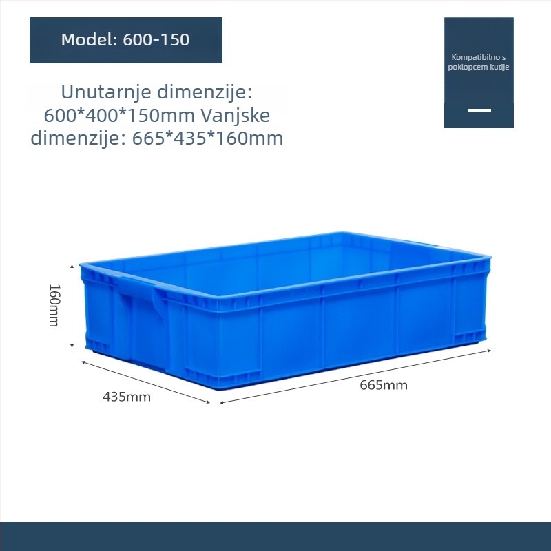 Kutija za pohranu s poklopcem, plastična, model QG-001, za automobil, kapacitet 1 L, mogućnost tiskanja logotipa