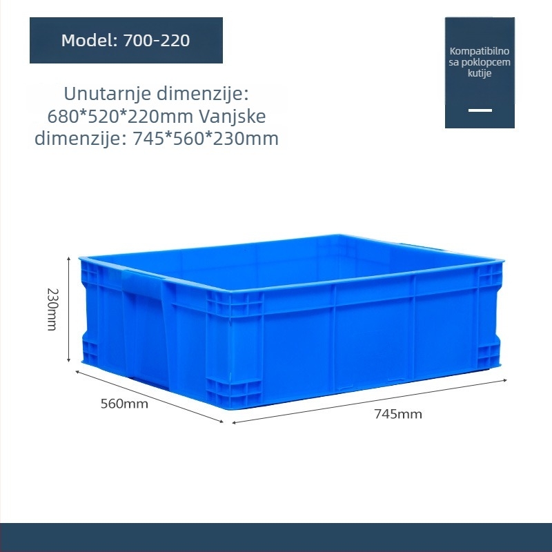 Kutija za pohranu s poklopcem, plastična, model QG-001, za automobil, kapacitet 1 L, mogućnost tiskanja logotipa
