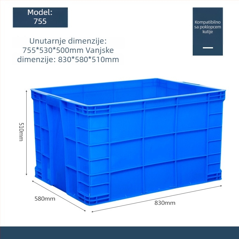 Kutija za pohranu s poklopcem, plastična, model QG-001, za automobil, kapacitet 1 L, mogućnost tiskanja logotipa