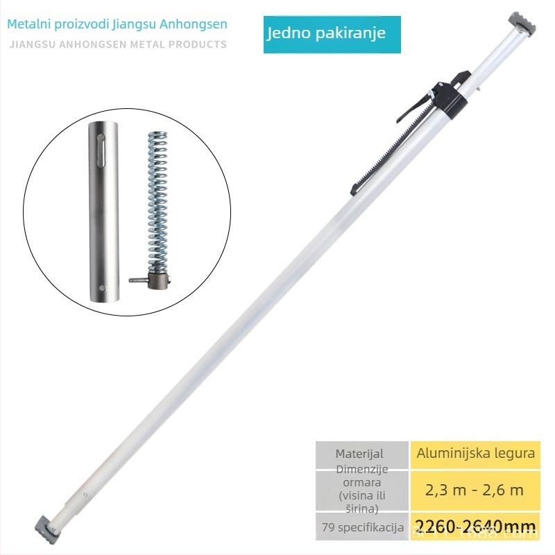 Izvlačna nosiva šipka za teretna vozila, galvanizirano čeliku, model Steel 1300-168, raspon primjene 1300-3080, serija Cargo Bar