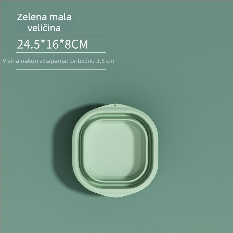 Sklopiva plastična umivaonica za kućnu i putnu upotrebu, lagana 100–120 g, za pranje rublja u studentskom domu