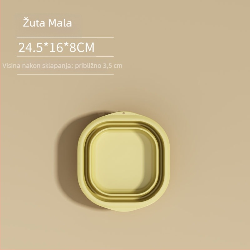 Sklopiva plastična umivaonica za kućnu i putnu upotrebu, lagana 100–120 g, za pranje rublja u studentskom domu