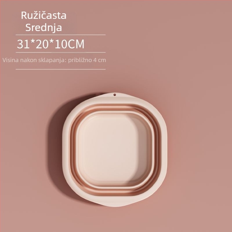 Sklopiva plastična umivaonica za kućnu i putnu upotrebu, lagana 100–120 g, za pranje rublja u studentskom domu