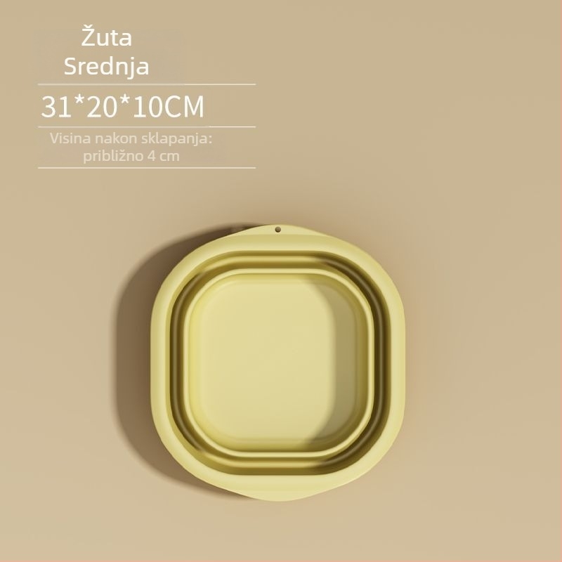 Sklopiva plastična umivaonica za kućnu i putnu upotrebu, lagana 100–120 g, za pranje rublja u studentskom domu