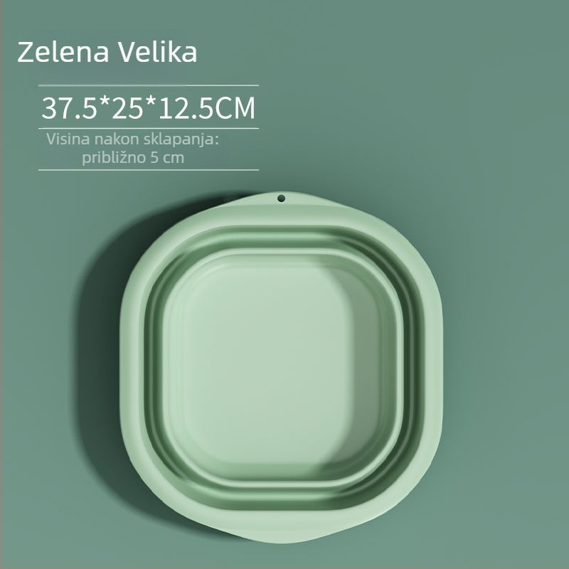 Sklopiva plastična umivaonica za kućnu i putnu upotrebu, lagana 100–120 g, za pranje rublja u studentskom domu