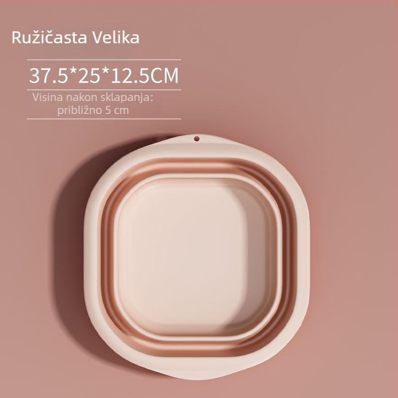 Sklopiva plastična umivaonica za kućnu i putnu upotrebu, lagana 100–120 g, za pranje rublja u studentskom domu