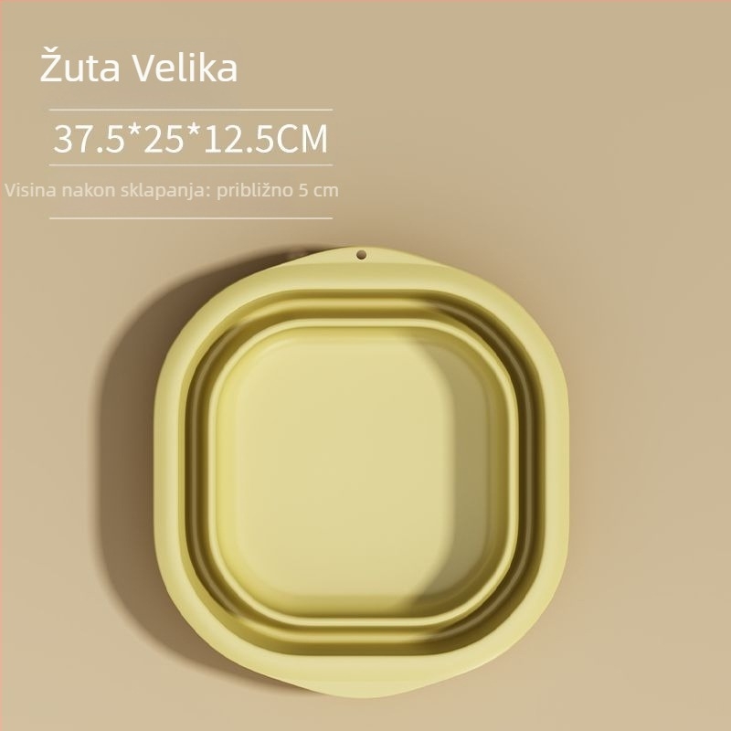 Sklopiva plastična umivaonica za kućnu i putnu upotrebu, lagana 100–120 g, za pranje rublja u studentskom domu