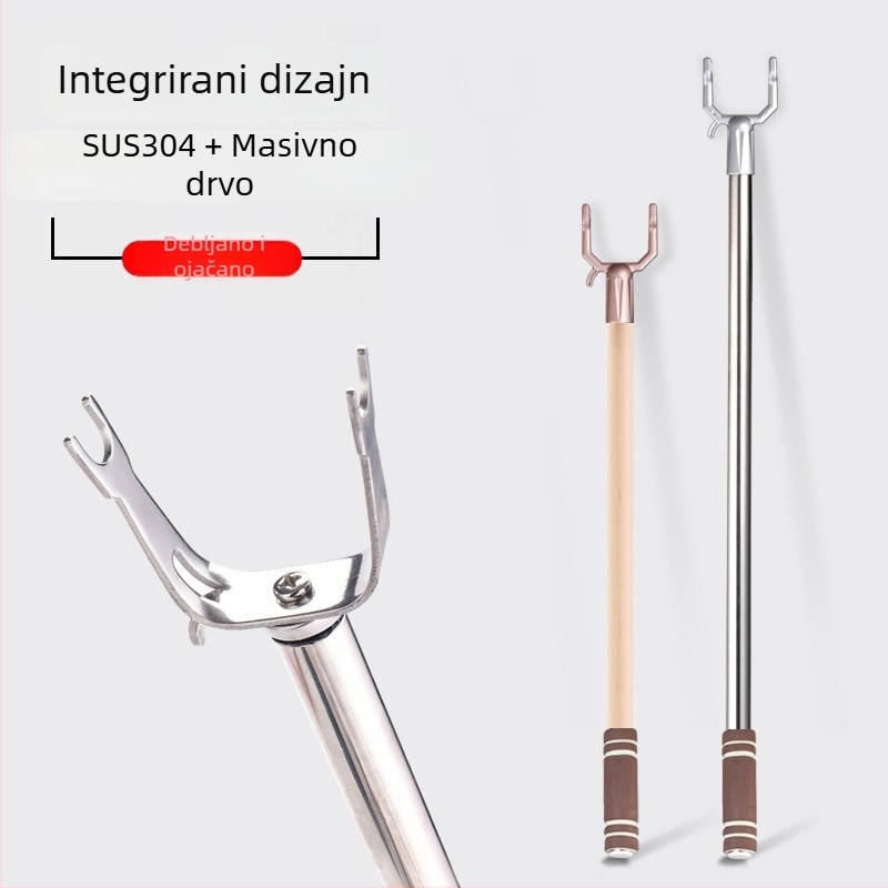 Nehrđajući čelični štap za sušenje odjeće na balkonu; Materijal: nehrđajući čelik; Kategorija: držač za odjeću; Primjena: balkon