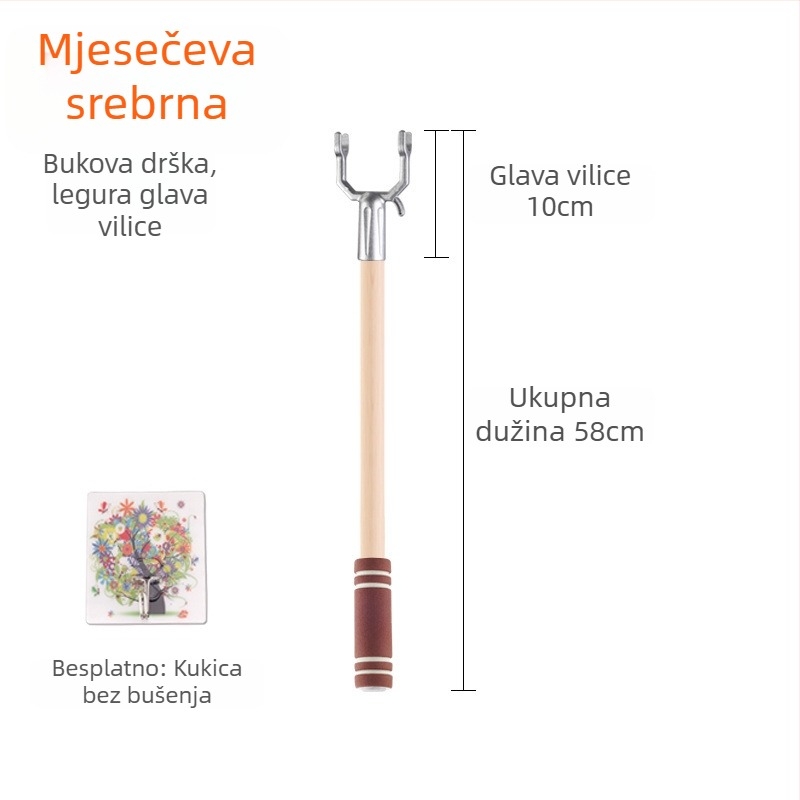 Nehrđajući čelični štap za sušenje odjeće na balkonu; Materijal: nehrđajući čelik; Kategorija: držač za odjeću; Primjena: balkon