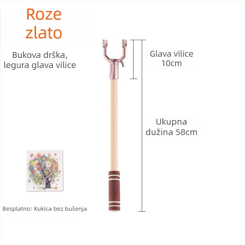 Nehrđajući čelični štap za sušenje odjeće na balkonu; Materijal: nehrđajući čelik; Kategorija: držač za odjeću; Primjena: balkon