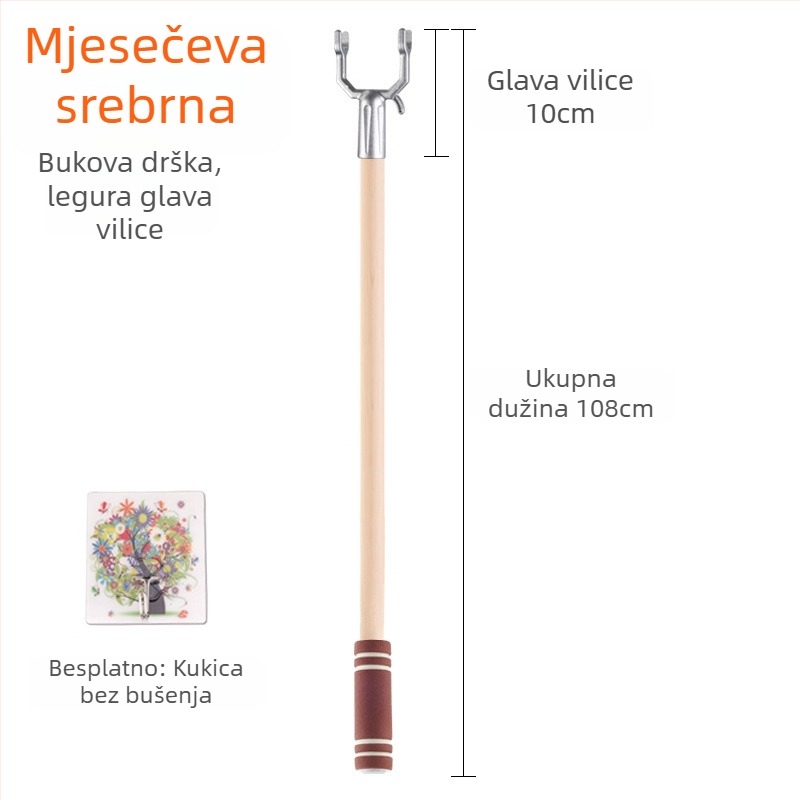 Nehrđajući čelični štap za sušenje odjeće na balkonu; Materijal: nehrđajući čelik; Kategorija: držač za odjeću; Primjena: balkon