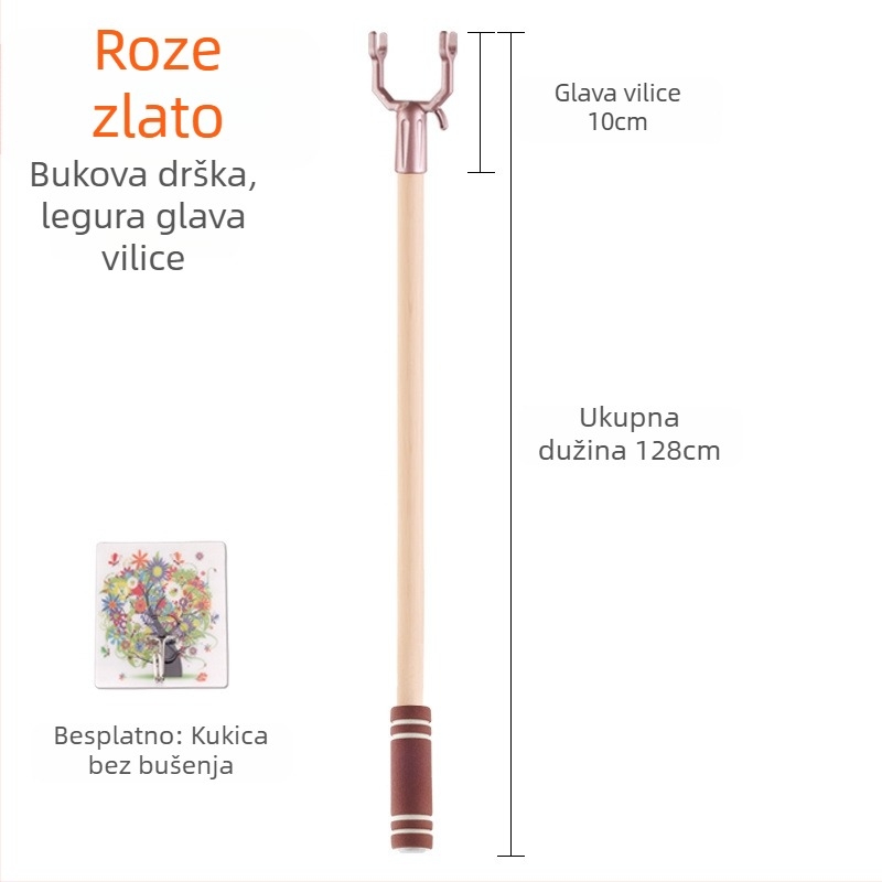 Nehrđajući čelični štap za sušenje odjeće na balkonu; Materijal: nehrđajući čelik; Kategorija: držač za odjeću; Primjena: balkon