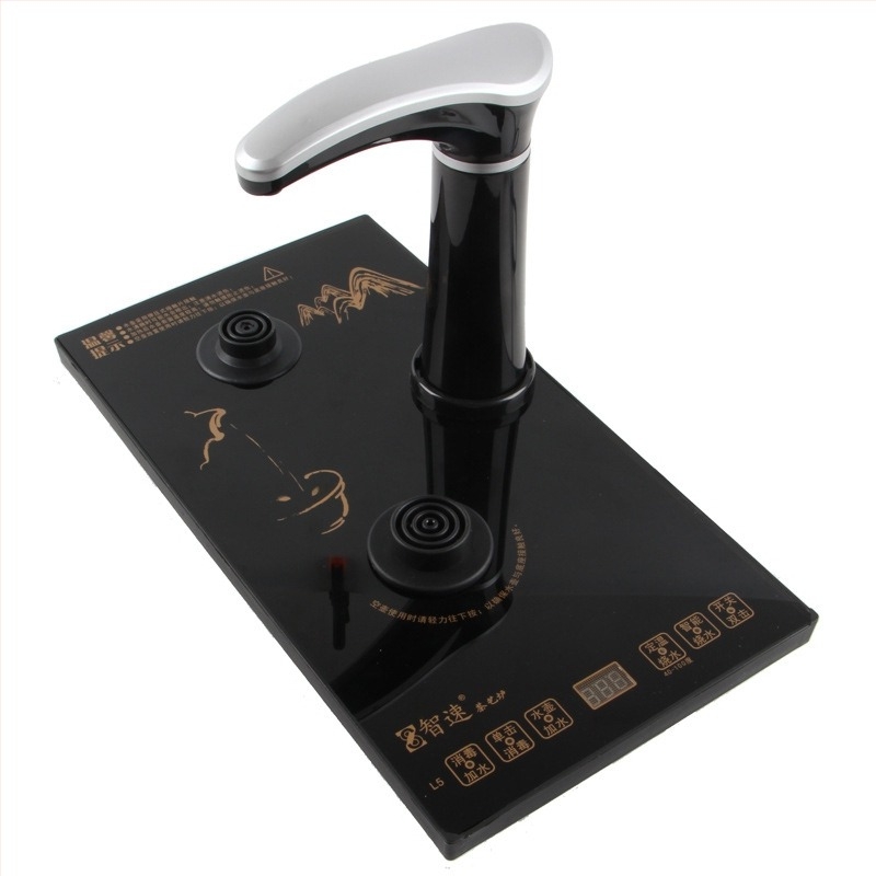 Smart Speed Električno kuhalo za čaj s automatskim dopunjavanjem vode, nehrđajući čelik, 4u1 set, pakirano u pladanj