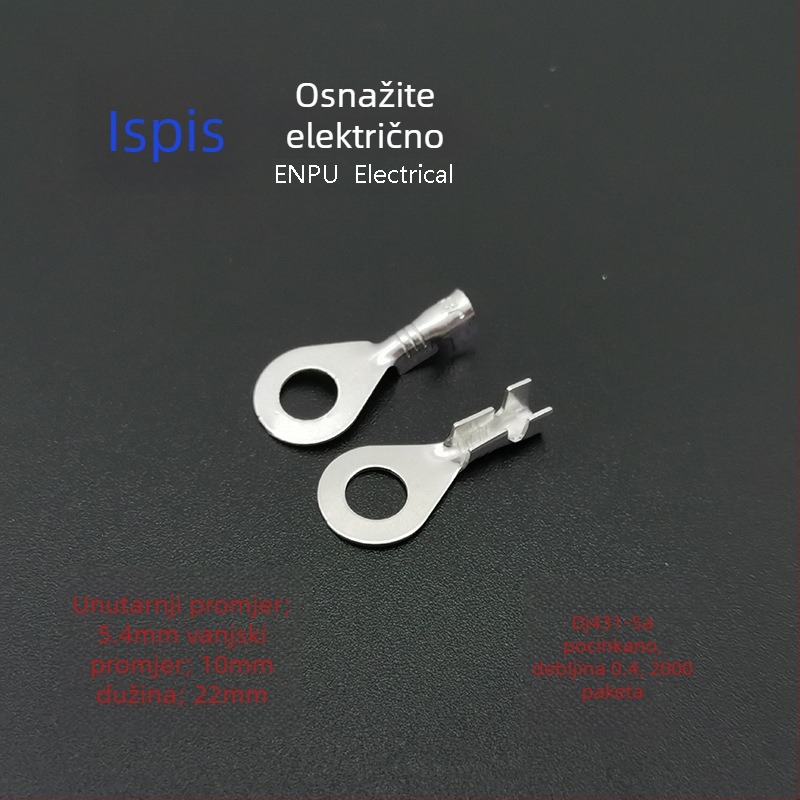JEP/WZEP DJ431-5B Napojni terminal za napajanje s bakrenim uzemljenim prstenom i vijčanim interfejsom