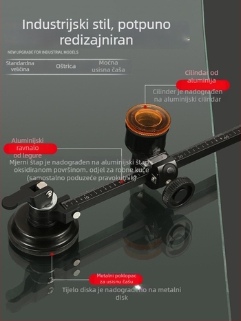 Stakleni kružni rezač s kružnim otvorivačem — kružni alat za rezanje stakla (Podrijetlo: Mainland China; Tip: Other; Marka: Other; Opseg primjene: Other)