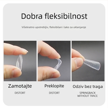 GNDG Model za produženje noktiju, plastični, serija kalupa za pladanj papira, uzorak kapljica vode, 48–60 komada