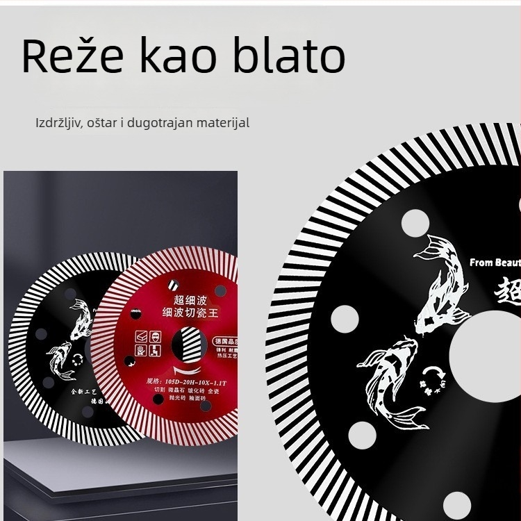 Dijamantni rezni disk za keramiku i pločice, model 114/105, Swimming Forest marka, za obradu kamena.