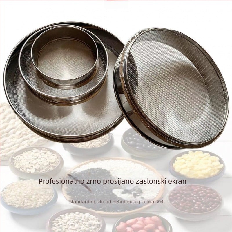 Nehrđavo čelično sito za brašno, rižu i sezam – ultra fino sito za kućnu upotrebu