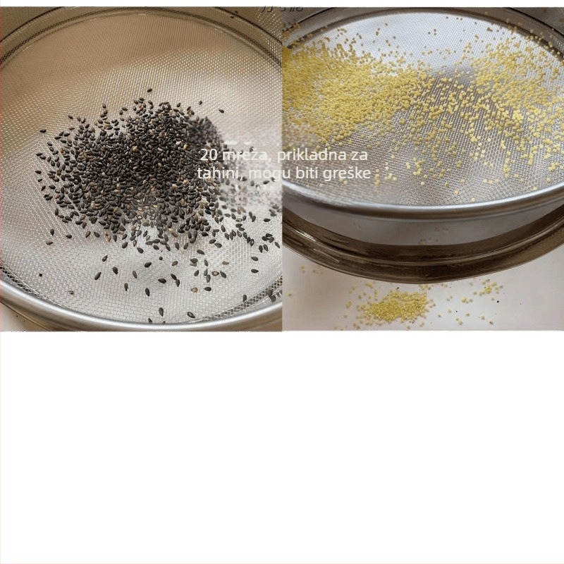 Nehrđavo čelično sito za brašno, rižu i sezam – ultra fino sito za kućnu upotrebu