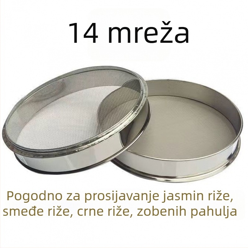 Nehrđavo čelično sito za brašno, rižu i sezam – ultra fino sito za kućnu upotrebu