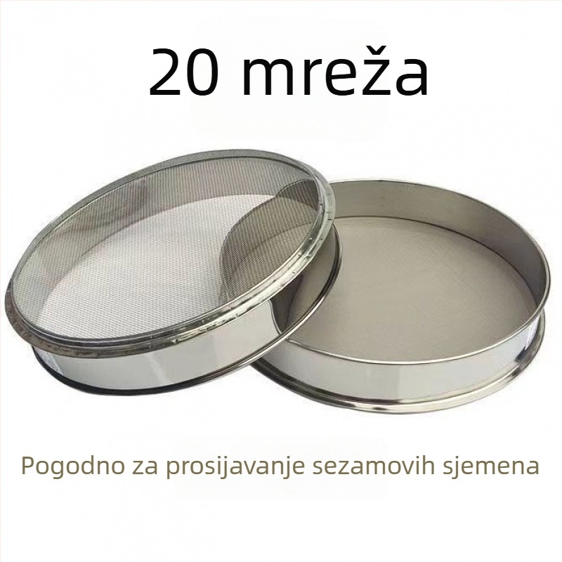 Nehrđavo čelično sito za brašno, rižu i sezam – ultra fino sito za kućnu upotrebu