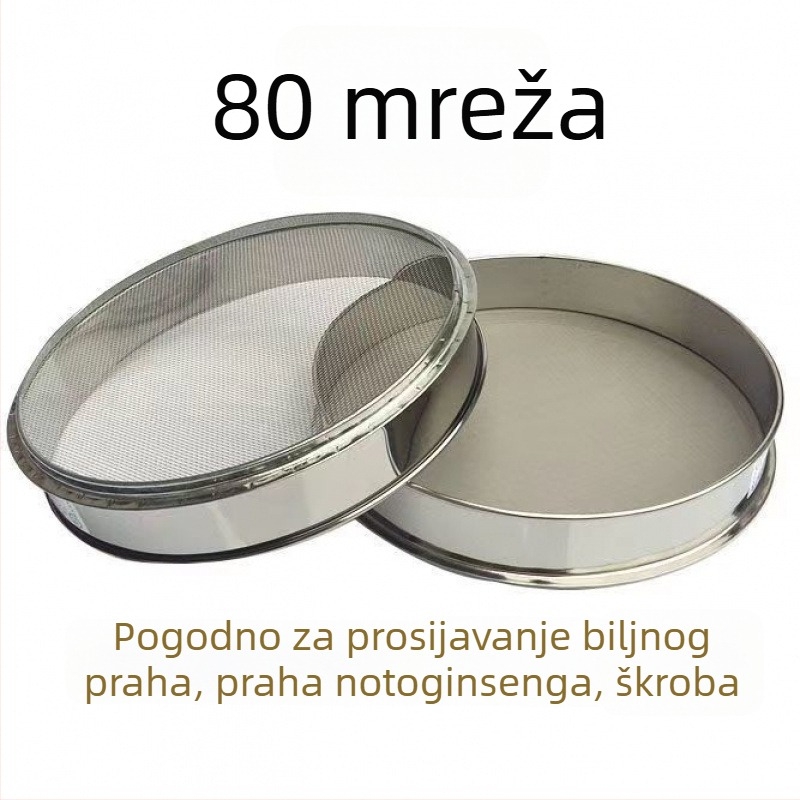 Nehrđavo čelično sito za brašno, rižu i sezam – ultra fino sito za kućnu upotrebu
