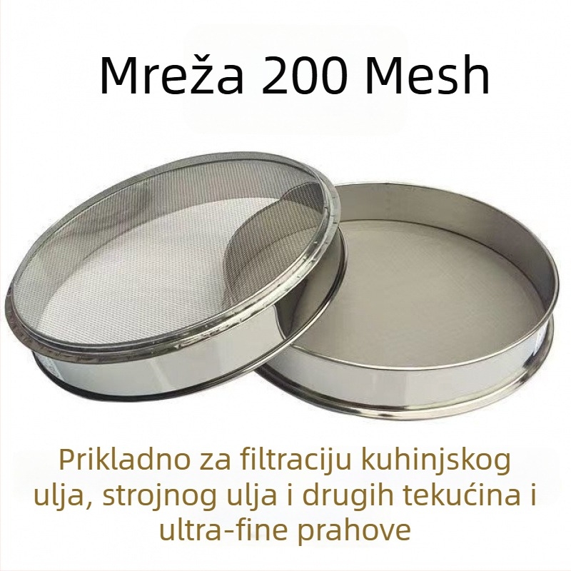 Nehrđavo čelično sito za brašno, rižu i sezam – ultra fino sito za kućnu upotrebu