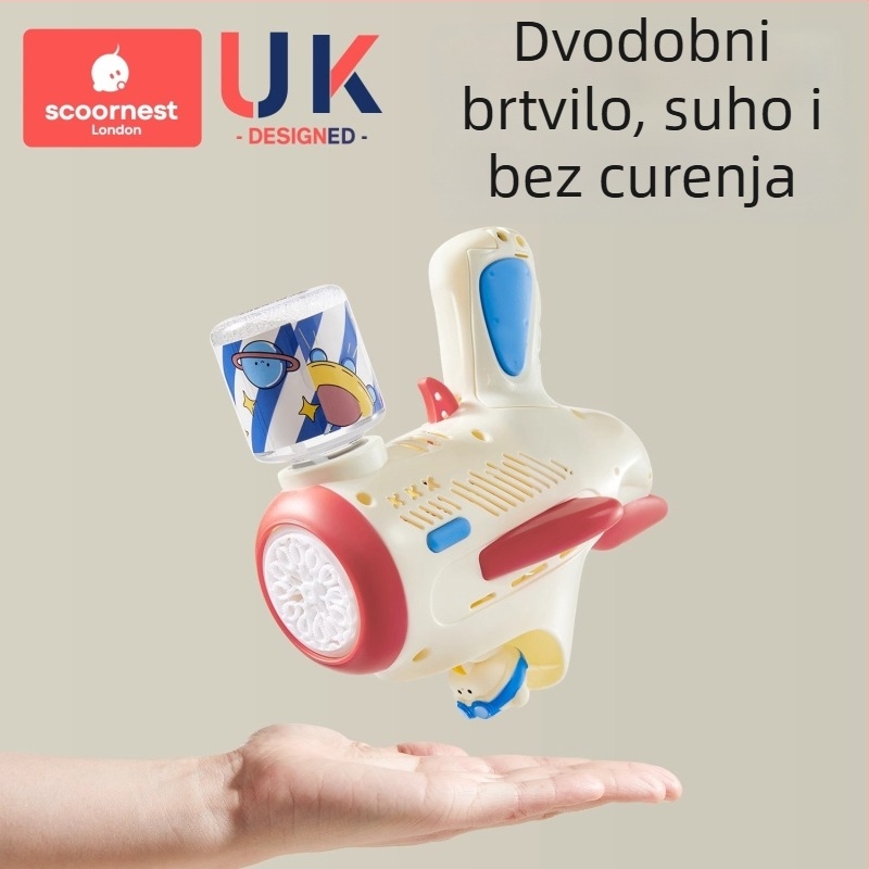 Dječja puška za balončiće – potpuno automatska, netoksična, marke KESCOORL; s otopinom za balončiće i koncentratima; baterijsko i punjivo izdanje