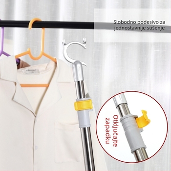 Vilica za sušenje rublja od nehrđajućeg čelika i plastike - za sušenje na balkonu, stil lagani luksuz, Guanya Chengli