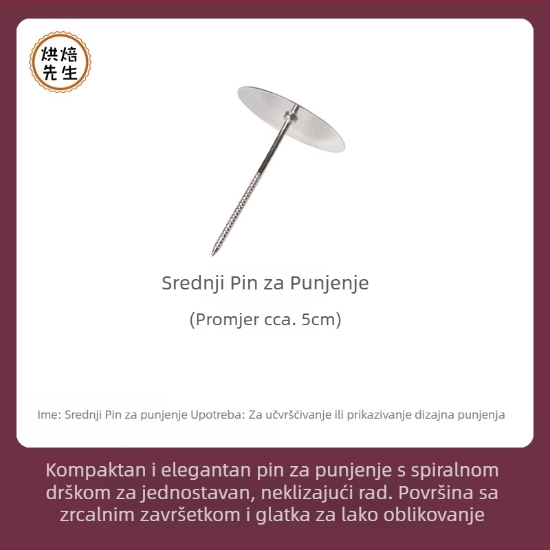Set alata za ukrašavanje s baznom postolom, alati za ukrašavanje pastom od graha u korejskom stilu i alati za ukrašavanje latica
